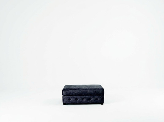 XXL Club Pufa Fußhocker Club Lounge Hocker Leder Ottoman Designer Textil