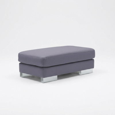 XXL Club Fußhocker Club Lounge Hocker Pufa Leder Ottoman Designer Textil