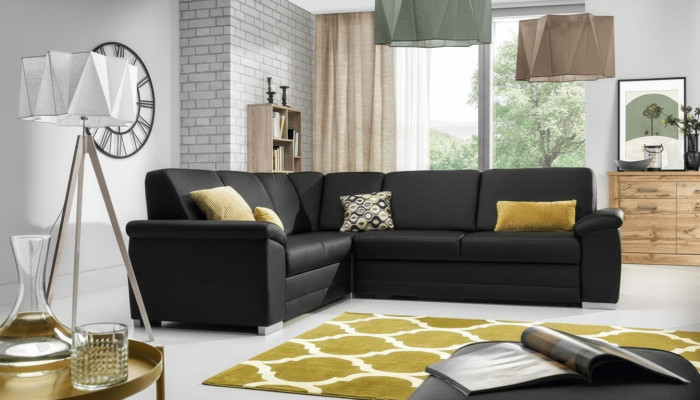 Ecksofa Stoff Sofa Couch Polster Eck Garnitur Sofas Couchen Wohnlandschaft Neu