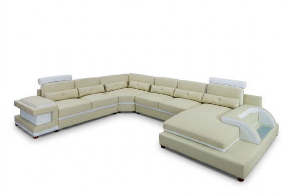 Ledersofa XXL Big Sofas Sofa Couch Couch Polster Ecksofa Wohnlandschaft Leder