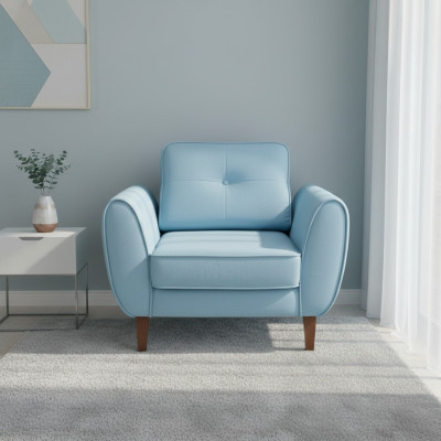 1 Sitzer Design Polster Couch Kanzlei Arzt Praxis Wartezimmer Möbel Sofa