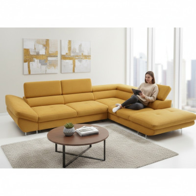Funktions Couch Garnitur Schlafsofa Sofa Polster Wonzimmer Ecksofa Textl