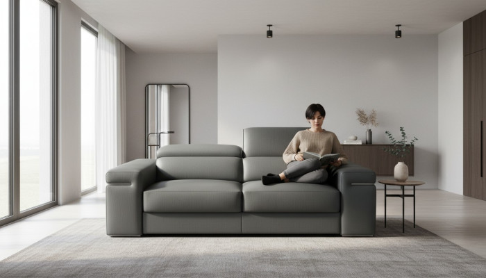 Ledersofa Couch Wohnlandschaft Garnitur Design Modern Sofagarnitur 3+2+1 Sofas 8020