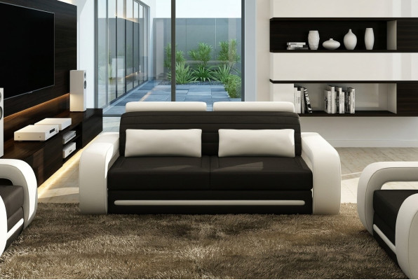Ledersofa Couch Sofas Couchen 3 Sitzer Design Modern Sofa 3Sitzer Davos
