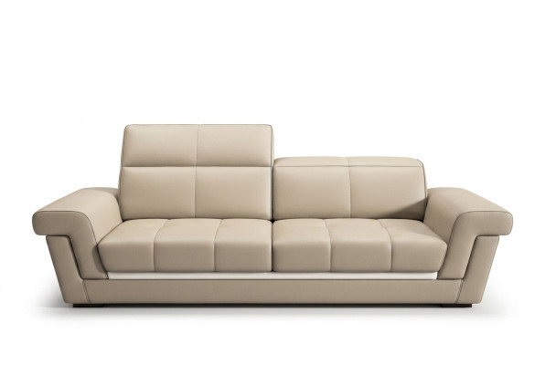 Ledersofa Couch Wohnlandschaft 3 Sitzer Design Modern Sofa 5136_3ER
