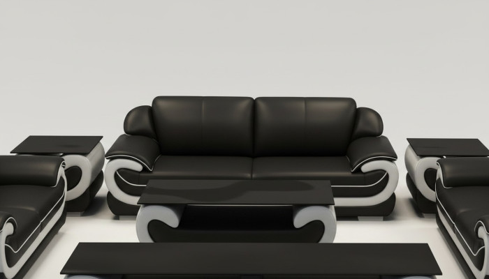Ledersofa Couch Wohnlandschaft 3 Sitzer Design Modern Sofa Couchen