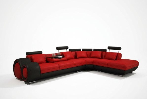 Multifunktions Ledercouch Sitz Polster Dekor Wohnzimmer Leder Garnitur Sofa