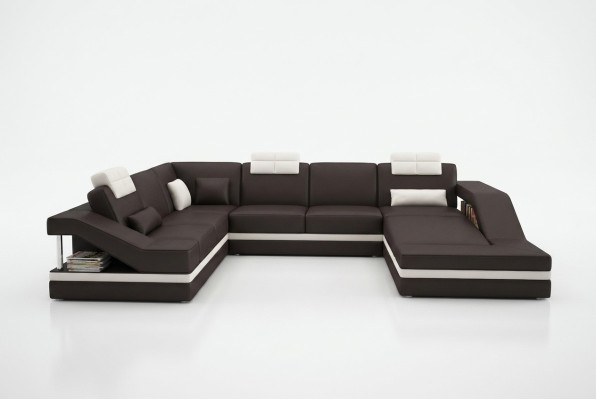 Design Ecken Big Polster Eck Sofa Couch XXL Leder Sofas Dekor Garnitur