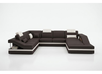 Design Ecken Big Polster Eck Sofa Couch XXL Leder Sofas Dekor Garnitur