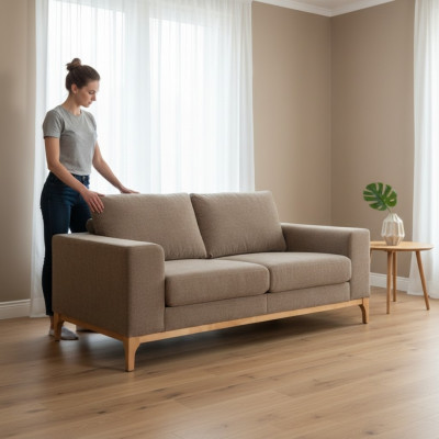 2 Sitzer Couch Polster Stoffsofa Designer Büro Office Kanzlei Bank Couchen Sofa