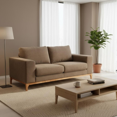 2 Sitzer Couch Polster Stoffsofa Designer Büro Office Kanzlei Bank Couchen Sofa