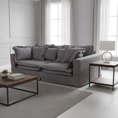 Modern XXL Polster Ecksofa Couchen Polster Couch Sofa Big Textil Sofas 240cm Neu