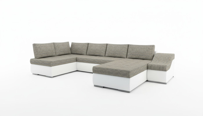 Moderne Ecksofa Schlafsofa Bettfunktion Couch Polster Eckgarnitur Wohnlandschaft