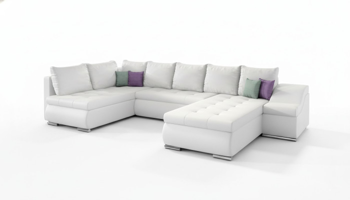 XXL Big Wohnlandschaft Couch Polster Ecksofa Sofa Couchen Sofas Textil Garnitur
