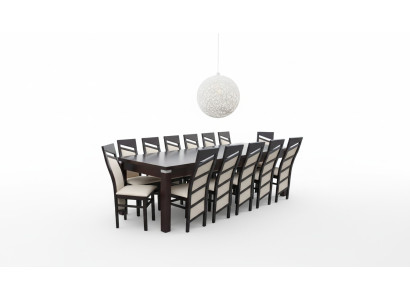 Design Esszimmer Garnitur Stuhl Set Tisch + 12 Stühle Essgarnituren