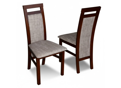 Luxus Design Polster Stuhl Stühle Sitz Lehn Massivholz Esszimmer Holz K75 NEU