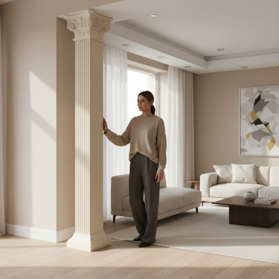 XXL Griechische Säule Antik Stil Design Säulen Luxus Stützen Neu 300cm Groß