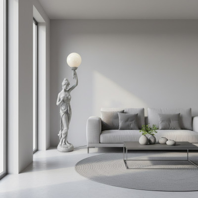 XXL Design Wohnzimmer Stehlampe Leuchte Steh Leuchten Lampe Figur Skulptur Neu