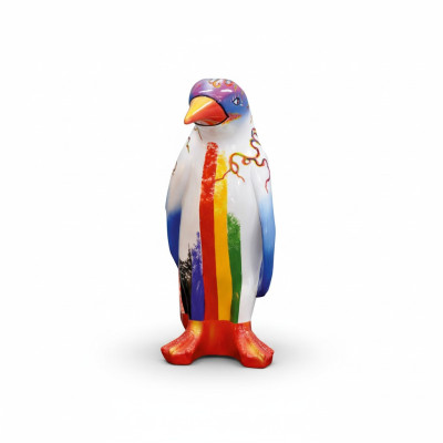 Design Luxus Figur Skulptur Handarbeit Pinguin Tier Skulpturen XXL 67cm Figuren