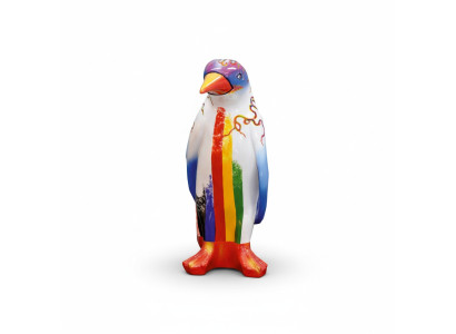 Design Luxus Figur Skulptur Handarbeit Pinguin Tier Skulpturen XXL 67cm Figuren