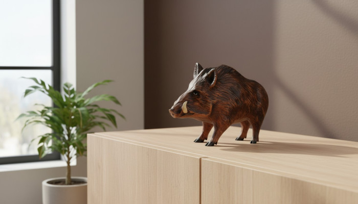 Design Wildschwein Figur Statue Skulptur Figuren Skulpturen Dekoration Deko 3318