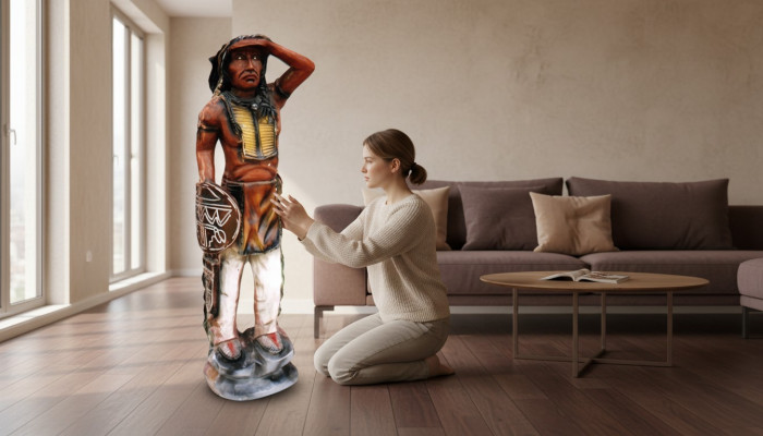 Design Indianer Figur Statue Skulptur Figuren Skulpturen Dekoration Deko 5660