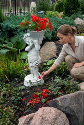 Blumenkübel Pflanz Kübel Dekoration Figur Vasen Blumentöpfe Garten Natur