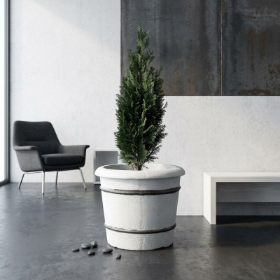 Blumenkübel Pflanz Kübel Dekoration Figur Vasen Natur Garten Blumentöpfe
