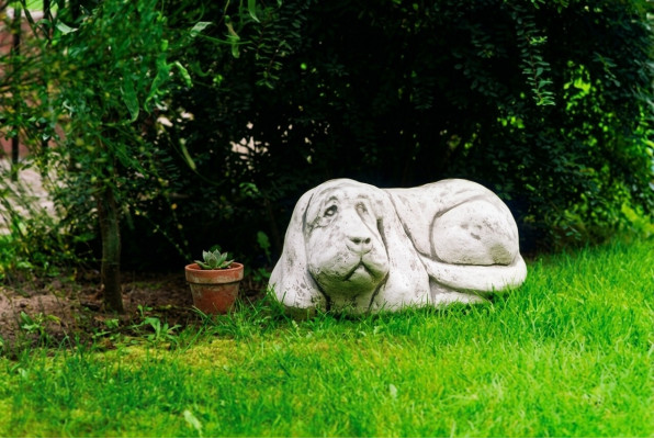 Garten Dekorative Hund Statue Skulptur Figuren Skulpturen Designer Figur