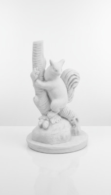 Garten Dekoration Frettchen Terrasse Stein Figuren Figur Statue Skulptur