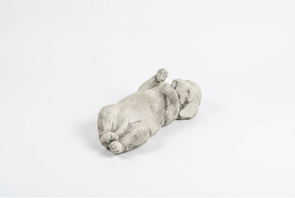 Garten Dekoration Hund Terrasse Stein Figuren Figur Dekorative Weiß Statue