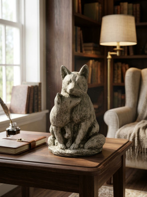 Garten Deko Katze Statue Skulptur Figuren Skulpturen Designer Figur