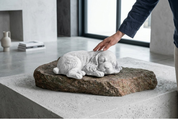 Ägyptische Katze Statue Weiß Figur Statuen Garten Dekoration Terrasse