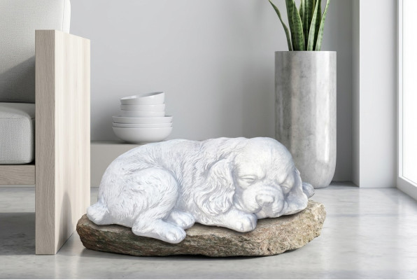 Ägyptische Katze Statue Weiß Figur Statuen Garten Dekoration Terrasse