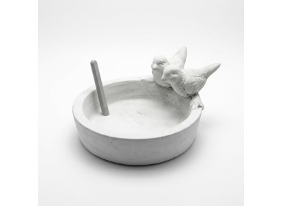 Dekor Vogel Tränke Skulptur Design Figur Statue Garten Figuren Statuen