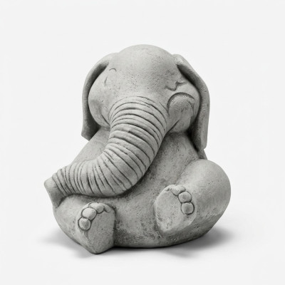 Design Figur Elefant Skulptur Figuren Skulpturen Statuen Weiß Karikatur Statue