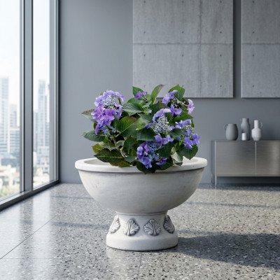 Blumenkübel Pflanz Kübel Dekoration Garten Vasen Natur Figur Blumentöpfe