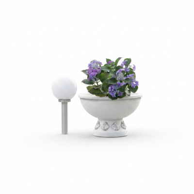 Blumenkübel Pflanz Kübel Dekoration Garten Vasen Natur Figur Blumentöpfe