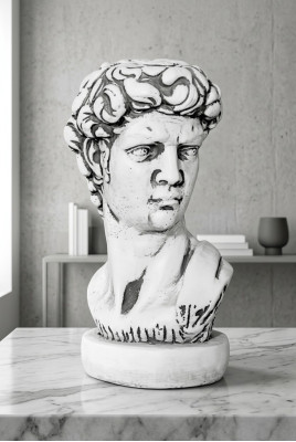 Adam Büste Skulptur Design Figur Statue Garten Figuren Statuen