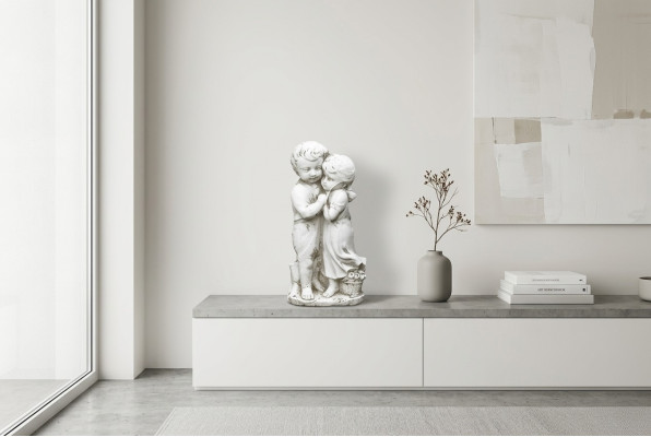 Kind 40cm Skulptur Design Figur Statue Garten Figuren Statuen