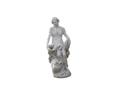 Dekoration Figur Frau Garten Designer Figuren Skulptur Weiß Skulpturen