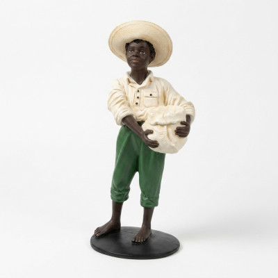 Design Junge mit Beutel Figur Statue Skulptur Figuren Skulpturen Dekoration 7088
