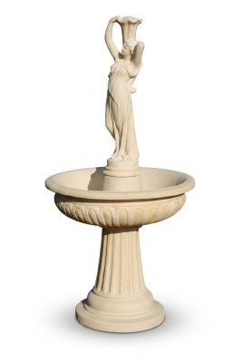 Springbrunnen Froschbrunnen Brunnen 184cm Steinbrunnen Gartenbrunnen Fontaine