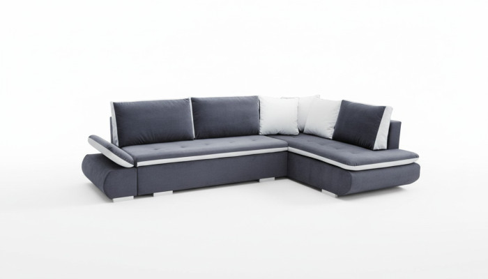 Schlafsofas Sofa Couch Eck Sofas Garnitur Polster Ecke Stoff Neu Wohnlandschaft