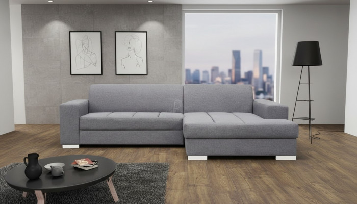 Ecksofa Sofa Couch Schlaf Polster Eck Garnitur Wohnlandschaft Bett Couchen