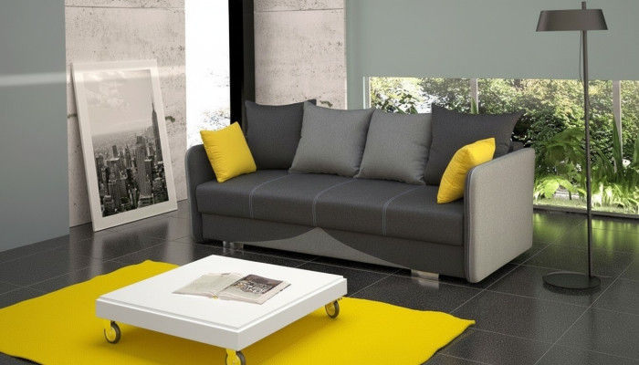 Textil Polster Stoff Garnitur Bettfunktion Schlafsofa Neu 3 Sitz Sofa Couch