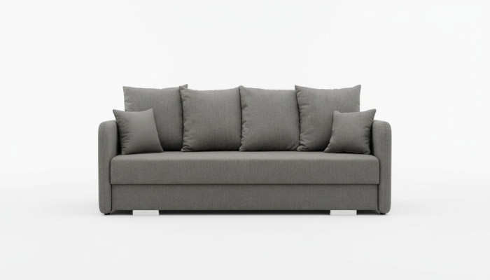 Schlafsofa Stoff 3 Sitz Sofa Couch Textil Polster Neu Garnitur Bettfunktion