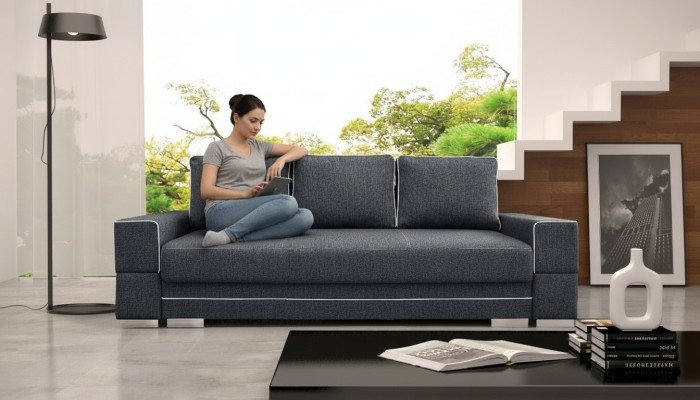 4 Sitzer Sofa Couch Polster Couchen Sofas Sitzer Big XXL Sitz Textil Stoff 