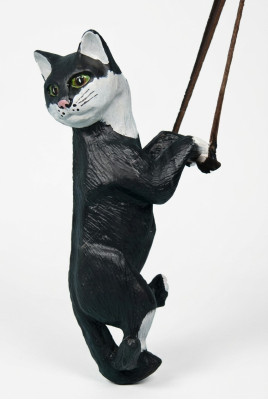 Katze Tier Figur Garten Statue Skulptur Figuren Skulpturen Dekoration  Deko Neu