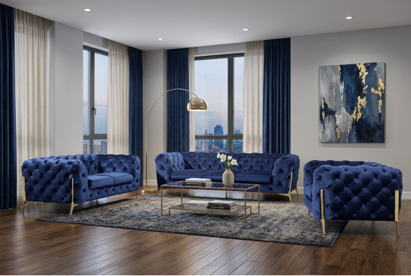 Luxus Textil Stoff Sofa Couch Polster Sitz 3+1 Garnitur Chesterfield Garnituren